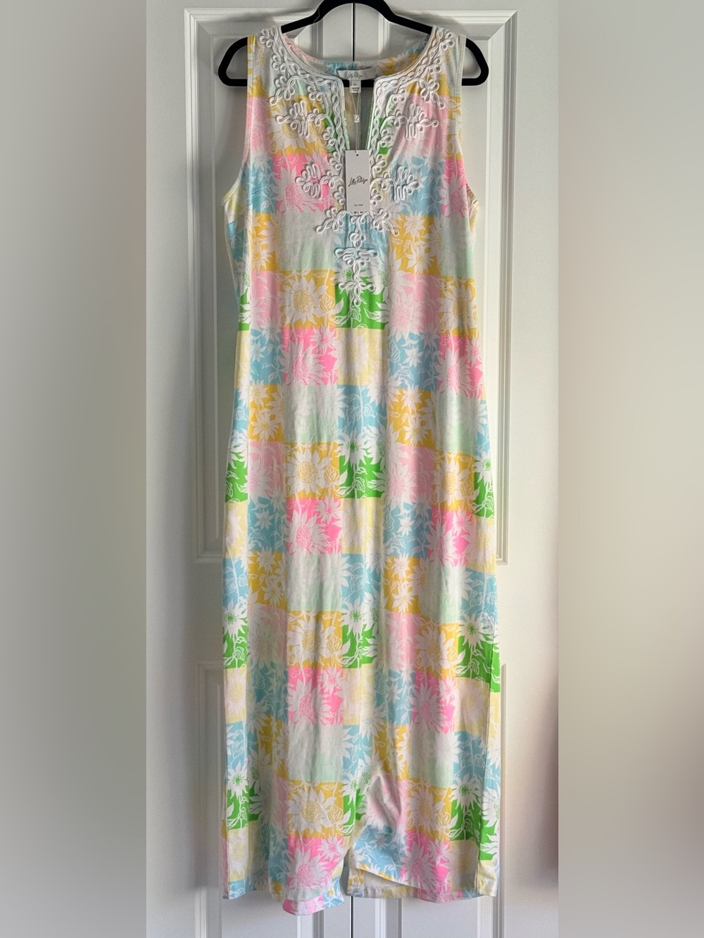 NWT Lilly Pulitzer Raina Maxi Dress - Multi Sunny Sunflower Print Size XL - Picture 4 of 6